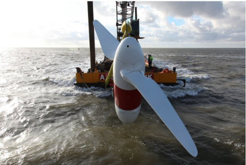 In May 2013 Tocardo deployed its tidal turbine in the Dutch Waddensea for a full scale test and calibration programme.