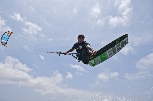 A North Kiteboarding Select kiteboard in action.